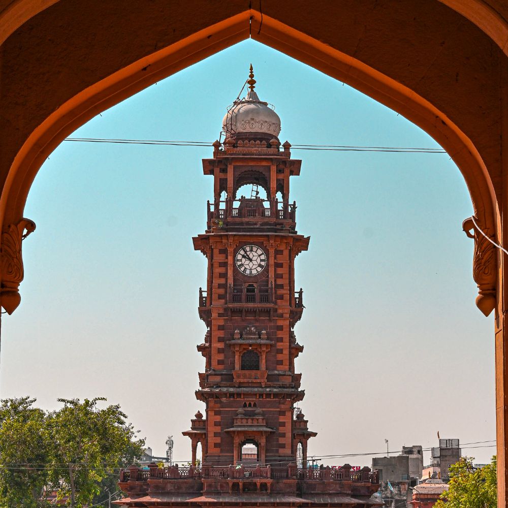 Clock Tower and Old City Markets in Jodhpur