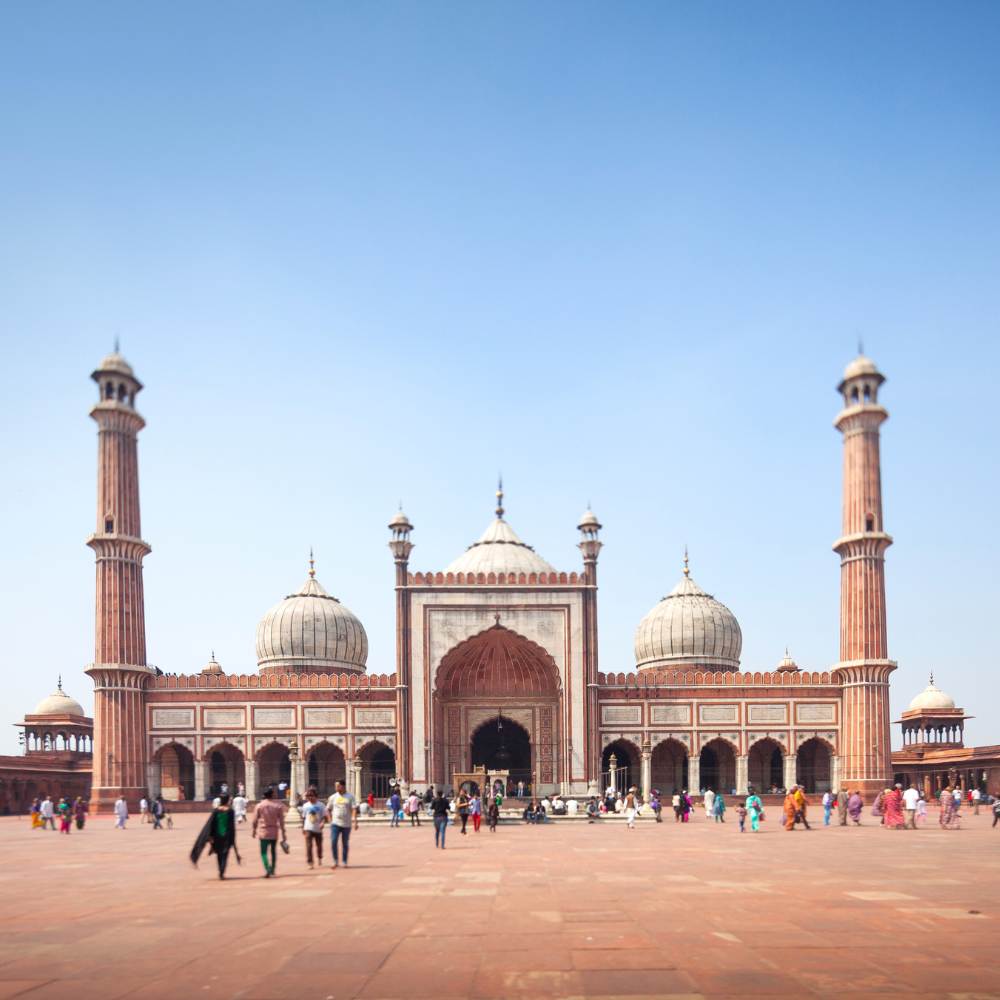 Jama Masjid is India's largest mosque, also commissioned by Shah Jahan.