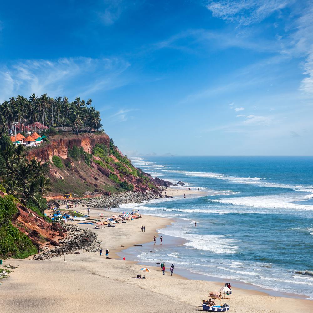 Varkala: Cliffs, Beach, and Papanasam